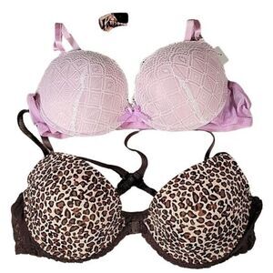 Hers by Herman Wild & Lacey Bra Combo 2Pc Sz 38B